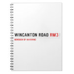 WINCANTON ROAD  Notebooks
