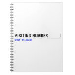 Visiting Number ____  Notebooks
