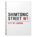 Shimtonic Street  Notebooks