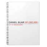 DANIEL BUAR  Notebooks