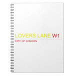 LOVERS LANE  Notebooks