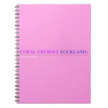 coral cresent  Notebooks