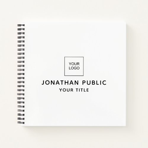 Notebooks Add Company Logo Here Custom