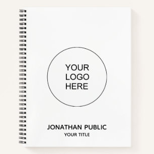 Notebooks Add Company Logo Text Customizable