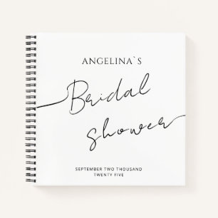Notebooks for Bridal shower in a modern design.