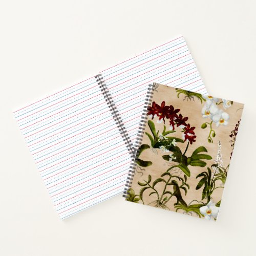 Notebooks _ Orchid Pattern in Beige