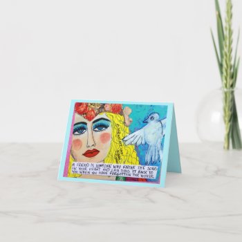 Notecard-a Friend Is Someone Who Knows The Song In Card by badgirlart at Zazzle