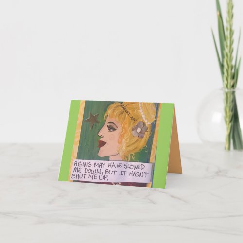 NOTECARD-AGING MAY HAVE SLOWED CARD