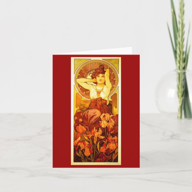 Notecard Classic/Vintage-Mucha 1 (Front)