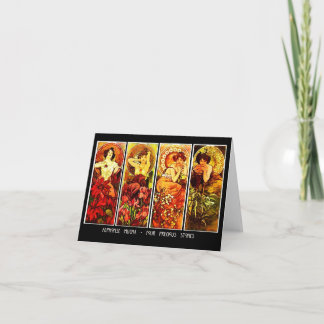 Notecard-Classic/Vintage-Mucha 13 Card