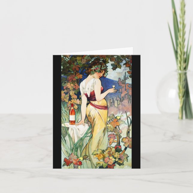 Notecard-Classic/Vintage-Mucha 18 Card (Front)