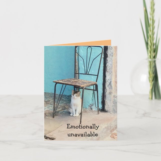 Notecard-emotionally unavailable card (Front)