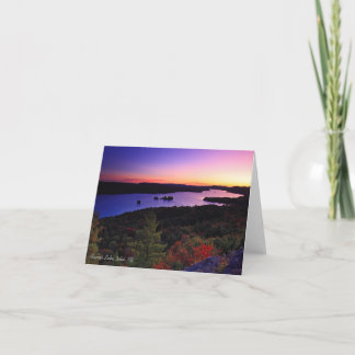 Notecard: Fourth Lake, Inlet, NY Card