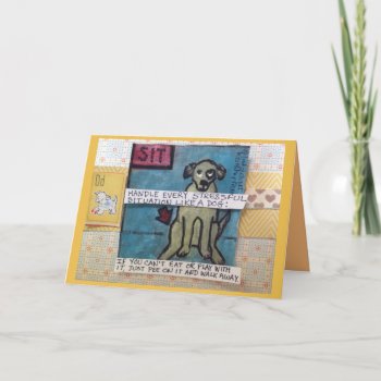 Notecard-handle Every Stressful Card by badgirlart at Zazzle