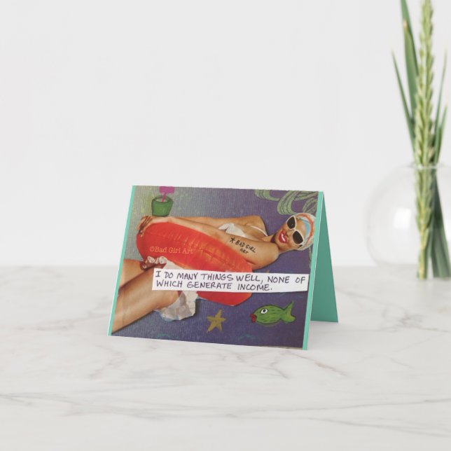 NOTECARD-I DO MANY THINGS WELL... CARD (Front)