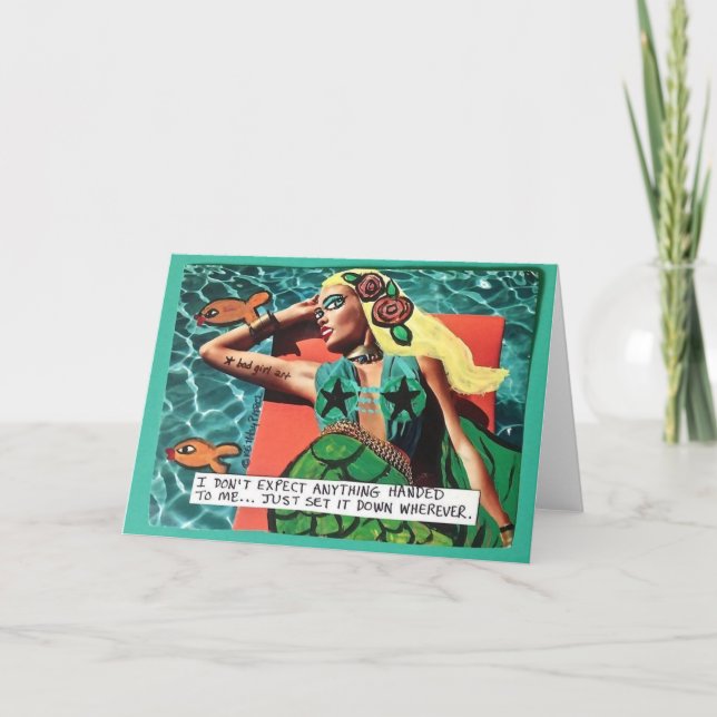 NOTECARD-I DON'T EXPECT ANYTHING CARD (Front)