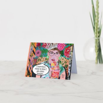 Notecard-i Know What I Want To Be When I’m Older Card by badgirlart at Zazzle