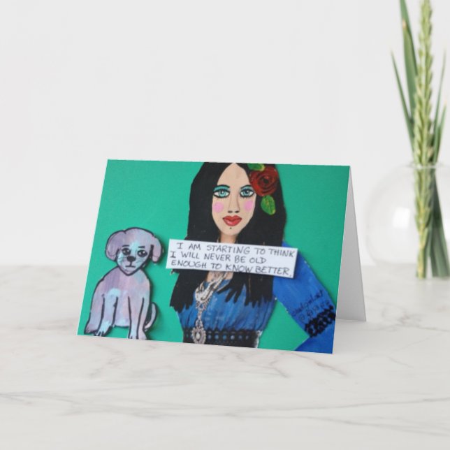 NOTECARD. IM BEGINNING TO THINK CARD (Front)