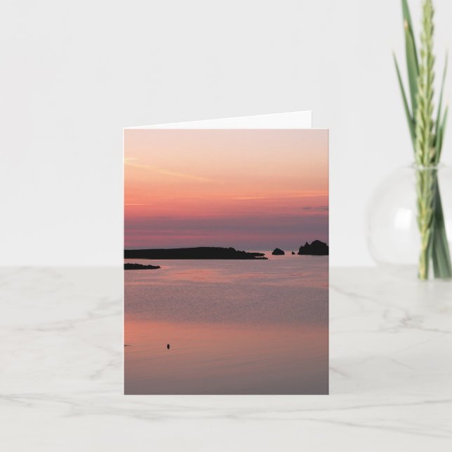 Notecard: Minorca Sunset Card (Front)