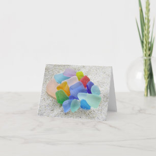 Notecard - Multicolored Sea Glass