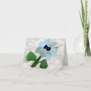 Notecard - Sea Glass Flower