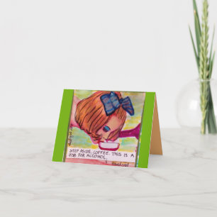 NOTECARD-STEP ASIDE COFFEE CARD