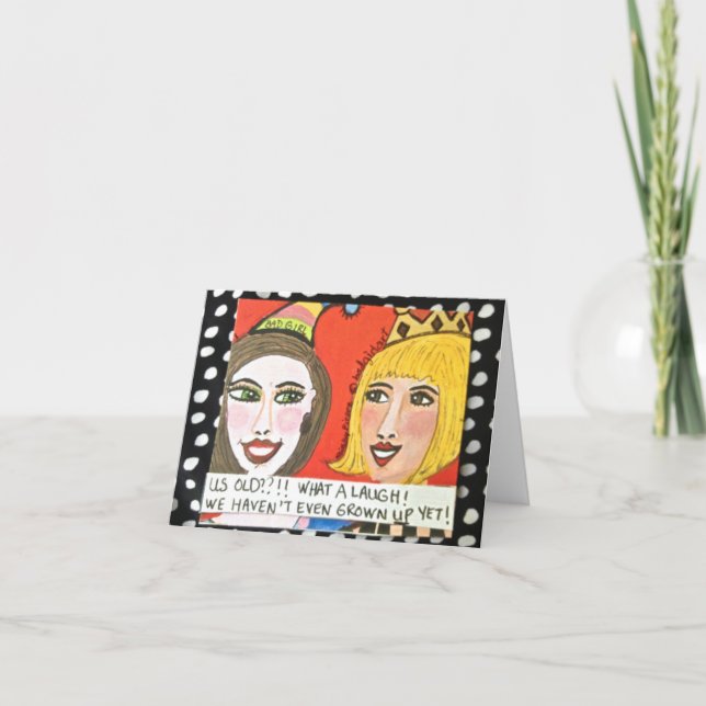 NOTECARD-US OLD? NO WAY! CARD (Front)