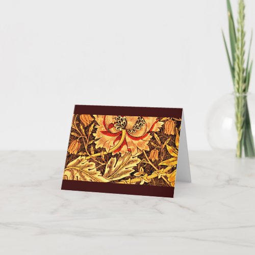 Notecard_Vintage FabricFashion_William Morris 4 Card