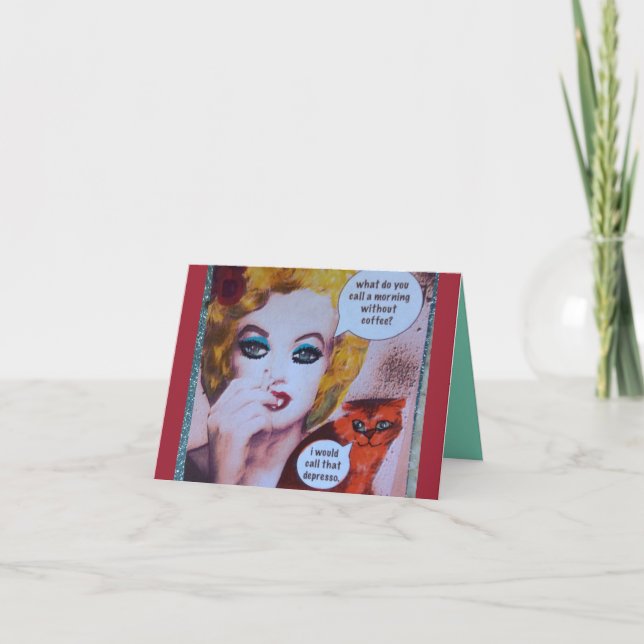 NOTECARD-WHAT DO YOU CALL A MORNING WITHOUT CARD (Front)