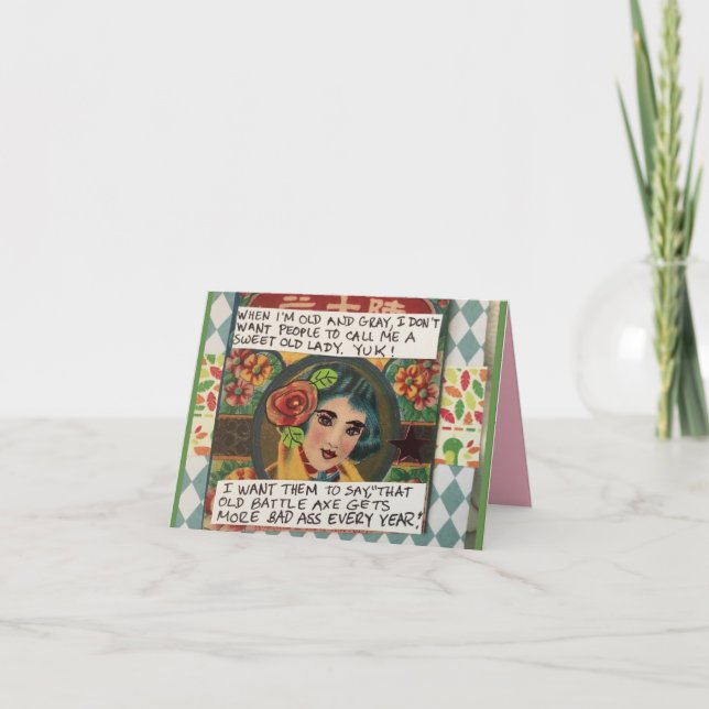 Notecard-When I am old and gray I don’t want peopl Card (Front)