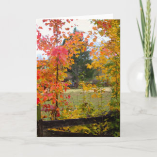 NOTECARD WITH RED TREE