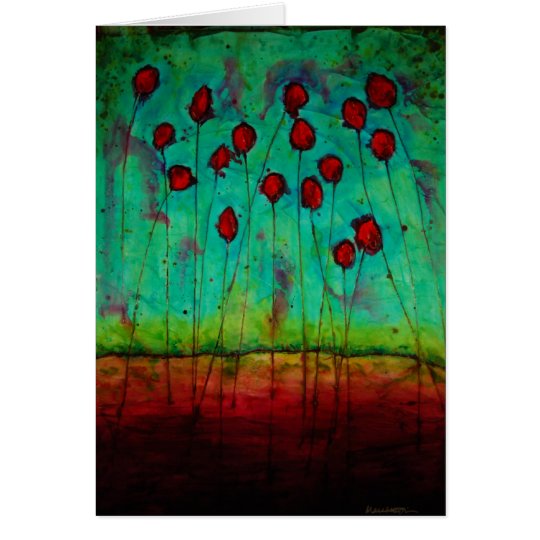 Notecard with the artwork of Marabeth Quin