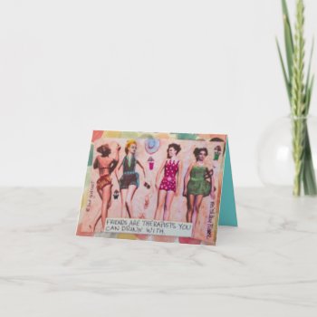 Notecards-friends Are Like Therapists Card by badgirlart at Zazzle