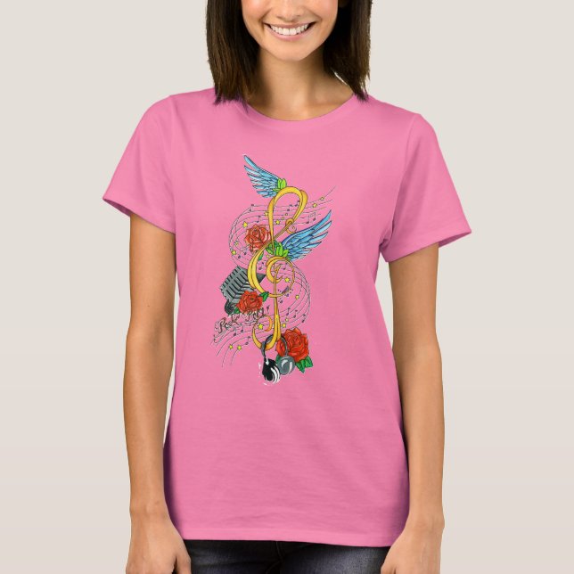 notenschlüssel mireille T-Shirt (Front)