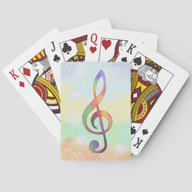 Notenschlüssel   poker cards (Back)