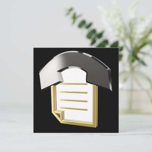 Notepad and phone (Standing Front)