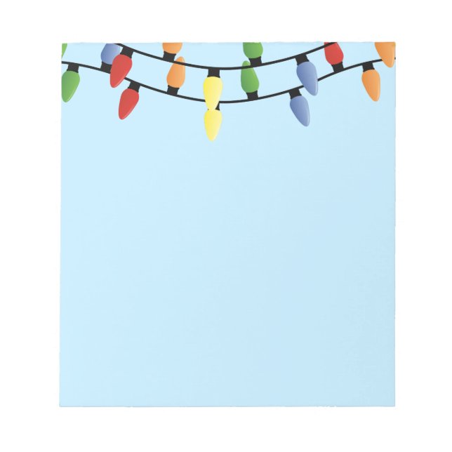Notepad-Christmas Lights Notepad (Front)