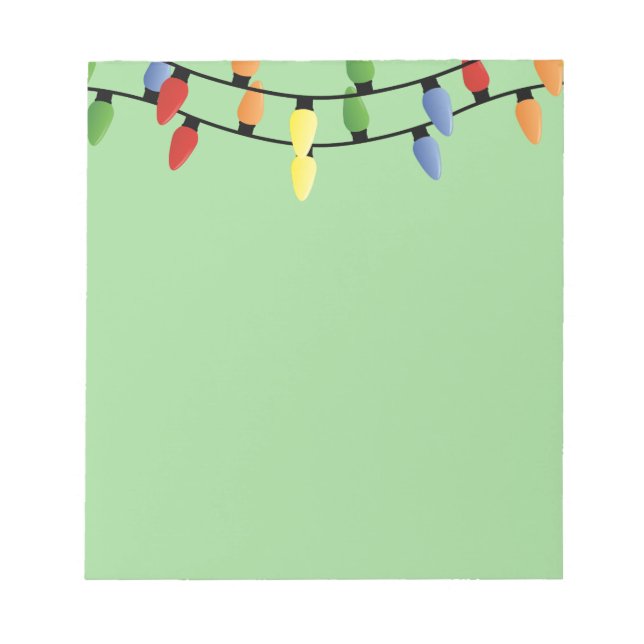 Notepad-Christmas Lights Notepad (Front)