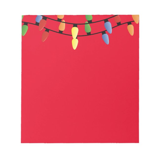 Notepad-Christmas Lights Notepad (Front)
