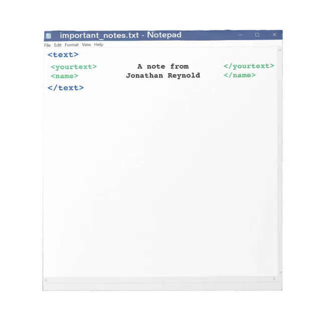 Notepad Computer Scientist Programmer Coder Format | Zazzle