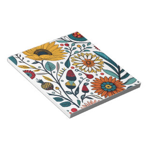 Notepad: Dazzling Daisy Delight: A Floral Fashion  Notepad