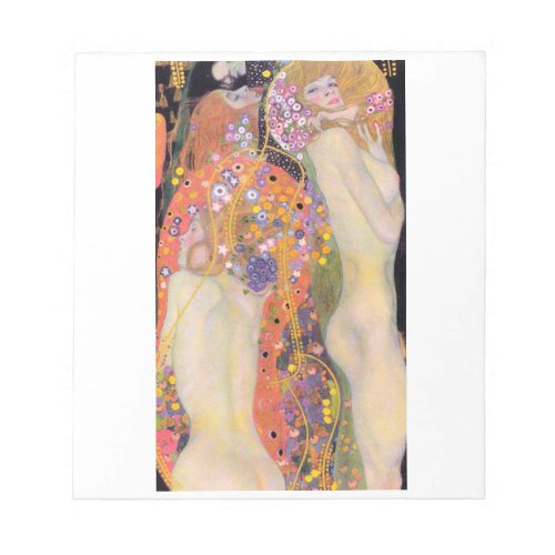 NOTEPAD  GUSTAV KLIMT  WATER SERPENTS II