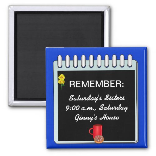 Notepad Reminder Message template magnet