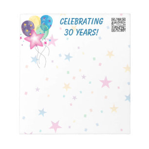 Notepad Template Celebrate