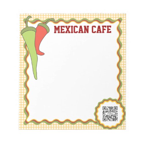 Notepad Template Mexican Food