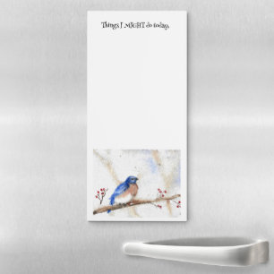 Notepad, Things to do, Bluebird on Branch Magnetic Notepad
