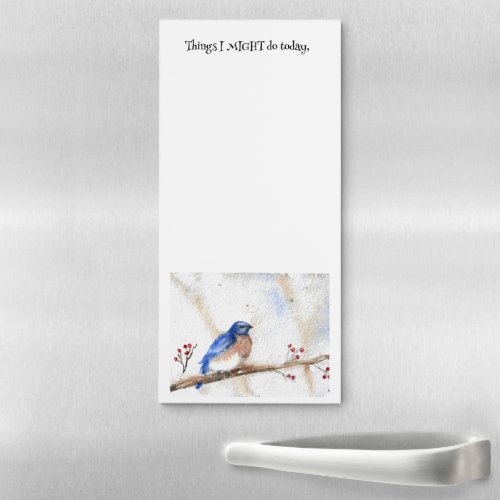 Notepad  Things to do Bluebird on Branch Magnetic Notepad