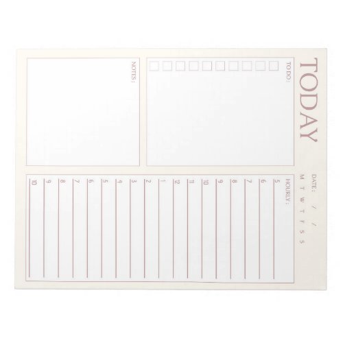 Notepad to make daily planner minimalist design