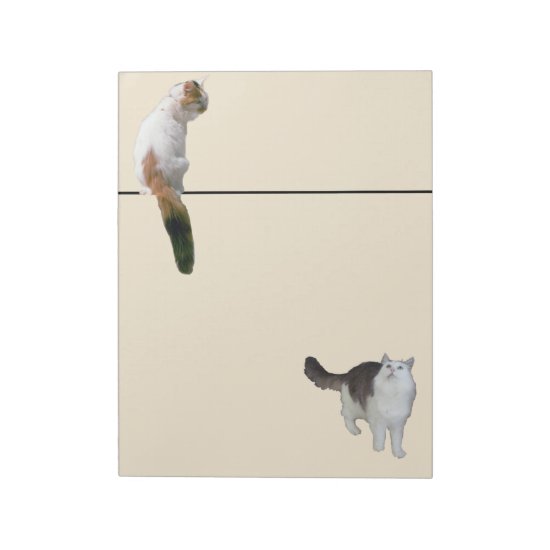 Notepad - Two Cats and a Line