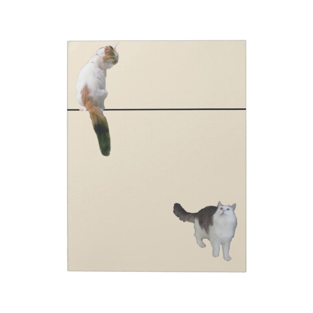 Notepad - Two Cats and a Line (Rotated)